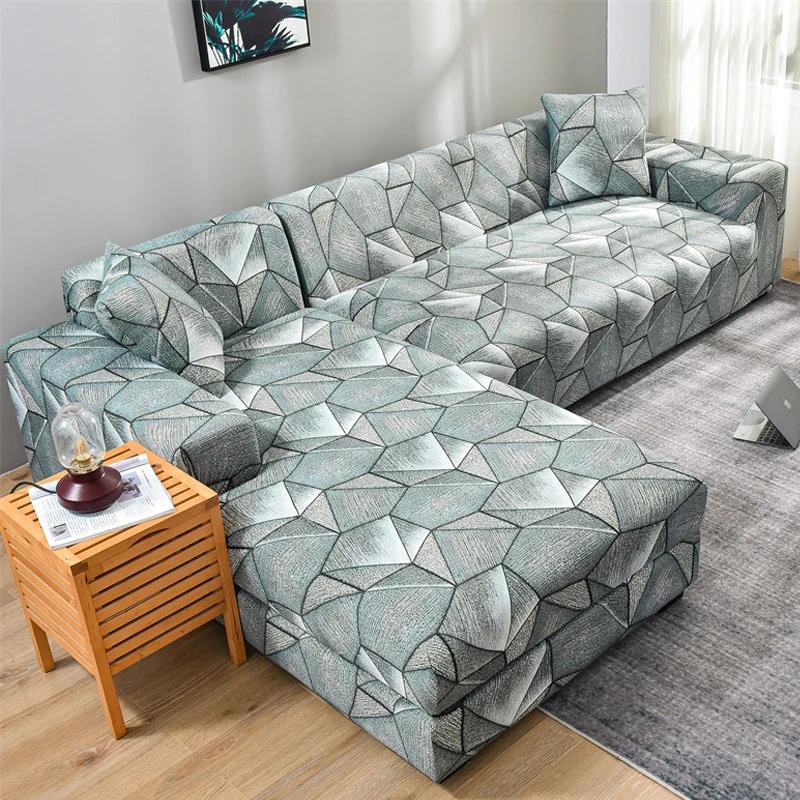 Elastic Sofa Cover 1/2/3/4 Seater L Shaped Corner Sofa Cover Protector For Living Room Stretch Cover For Sofa Couch Armchair