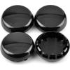Wheel Center Caps for 1995-2004 Chevy Blazer S10 Center Hubcaps, 15661030 15708890, 4 Pack, Black
