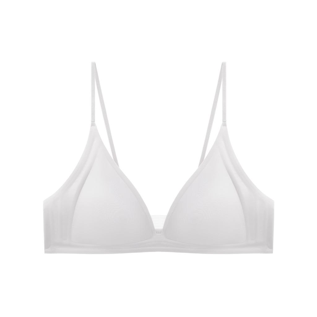 Women Invisible Seamless French Deep V Triangle Wireless Thin Strap Push Up Bra For Small Breast