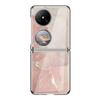 Premium Electroplated Glass Phone Case Pocket 2 With Marble Crack Design Hard Shell Cover