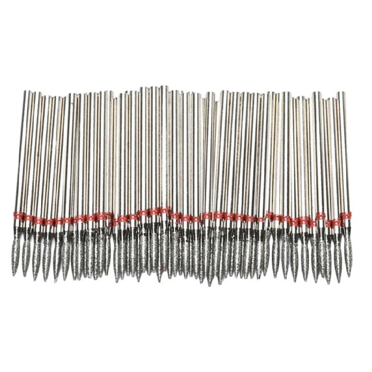 50Pcs Cuticle Drill Bit Cuticle Drill Bits for Nails Diamond Nail Drill Bits