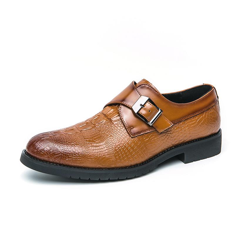 

Мужская обувь большого размера новая деловая обувь под крокодила кожаная обувь британский стиль одна педаль обувь жениха свадебная обувь 48 жёлтый