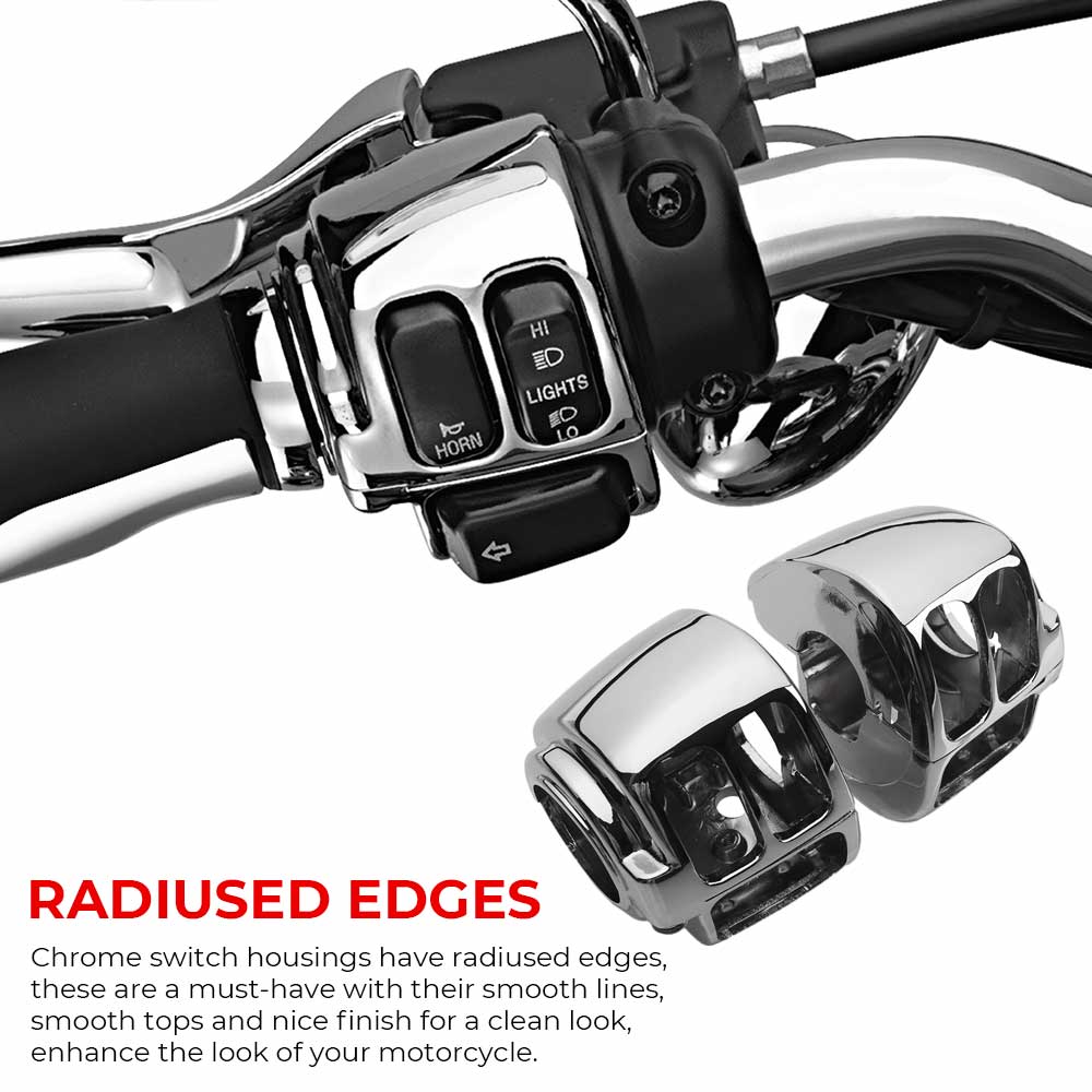 Motorcycle Accessories Handlebar Control Switch Housings Switch Caps Kit For Harley Dyna Sportster Softail Sportster 1200 883