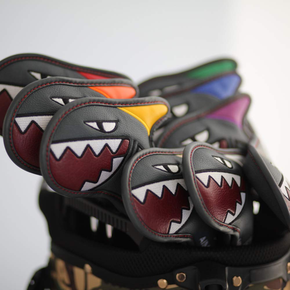 AIMSHARK Golf Iron Covers (9-Piece Set)