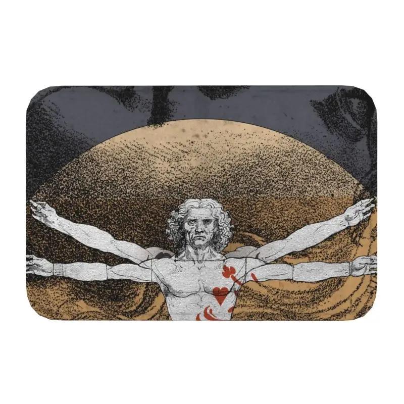 Personalized Classic Mona Lisa By Leonardo Da Vinci Doormat Mat Anti-Slip Painting Art Kitchen Bathroom Bedroom Rug Carpet