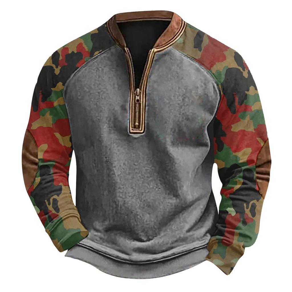 Herren Winter Sweatshirt mit Schnallenmuster