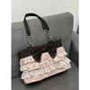 Borsa Tote da Viaggio Patchwork di Pizzo, Borsa Tote Lolita, Borsa Tote a Spalla Singola