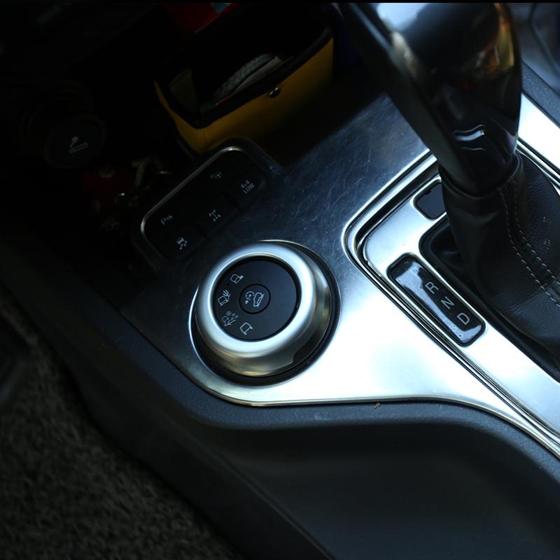 Mein Gutes Auto ABS Chrom Auto Modus Einstellmodus Ring Zierblende Aufkleber für Ford Everest Endeavour Raider 2015 2016