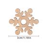 50Pcs Wooden Wall New Year Snowman Snowflake Gift Decor Christmas Party Decorations Cartoon Wood Chip Xmas Tree Hanging Ornament