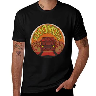 1000mods, Super Van Vacation, Logo. Tricou clasic personalizat tricou anime vintage articole anime grafică tricouri bărbați