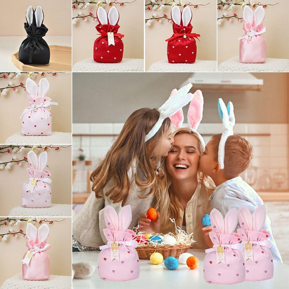 

Washable Easter Velvet Gift Bag Velvet Cookies Bag New Easter Candy Bag