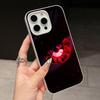 Anime Eyes Phone Case for iPhone 17 16 15 14 13 12 11 Air Pro Max Plus Jelly Double Layer White Cover