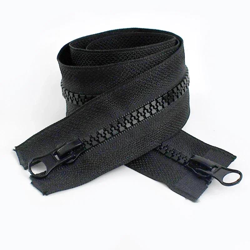 5# 8# 60-300cm Langer Harz-Reißverschluss Nähreißverschlüsse mit Einzel-/Doppel-Schiebern Reißverschluss für Zelt Jacke Kleidung Reparaturzubehör