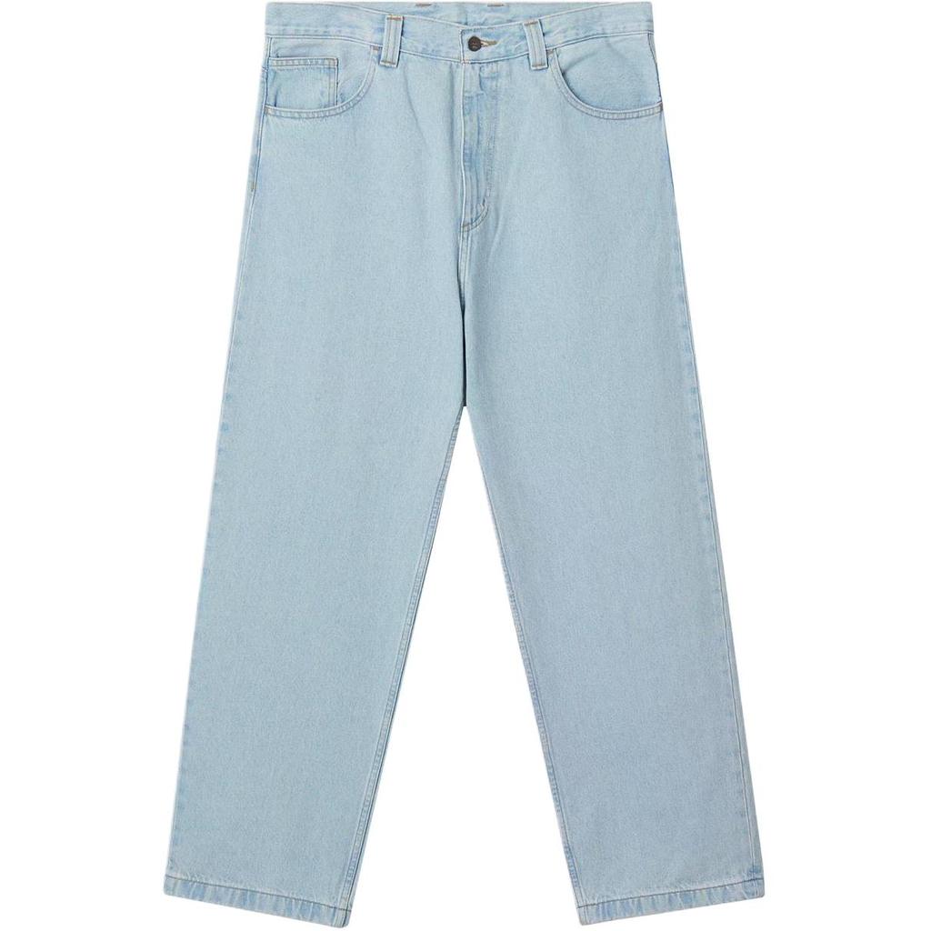 Carhartt WIP Classic Square Logo Stone Wash Wide Leg Straight Jeans Men Jeans CHXJN035893BP