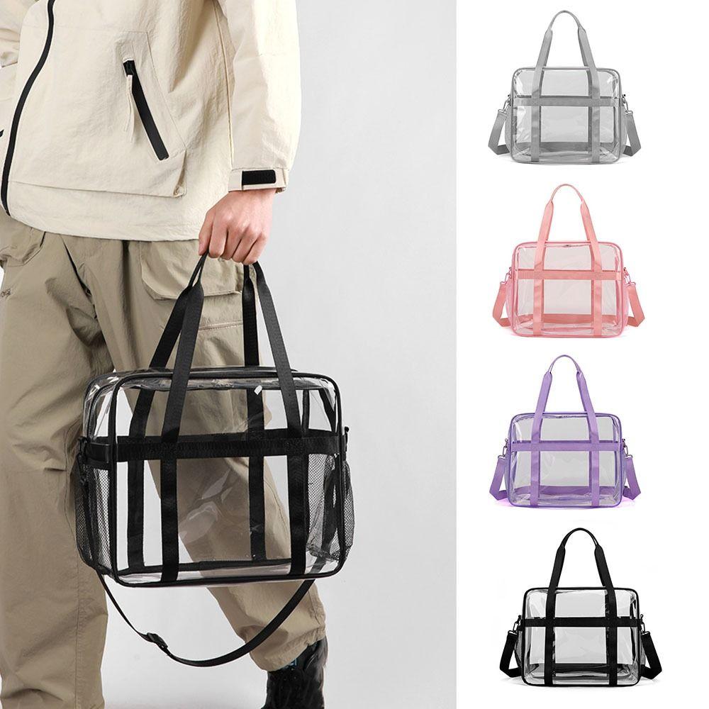 Waterproof Transparent Crossbody  Bag PVC Material Beach Swimming Bag  Bath Organization