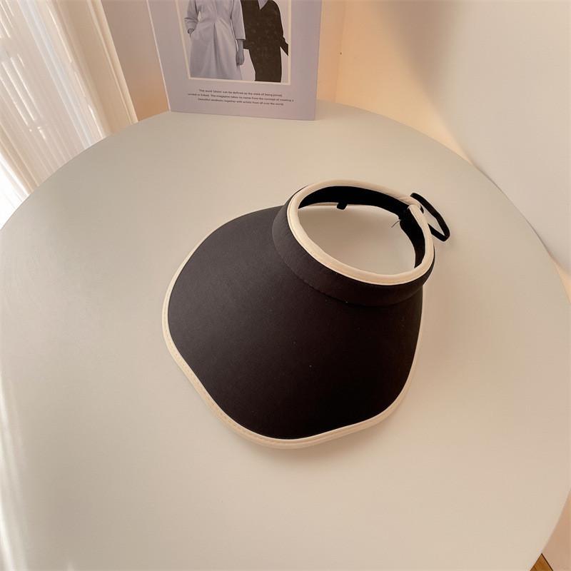 Trendy Chic And Womens Sun Visor Hat Uv Protection Wide Brim Summer Cap