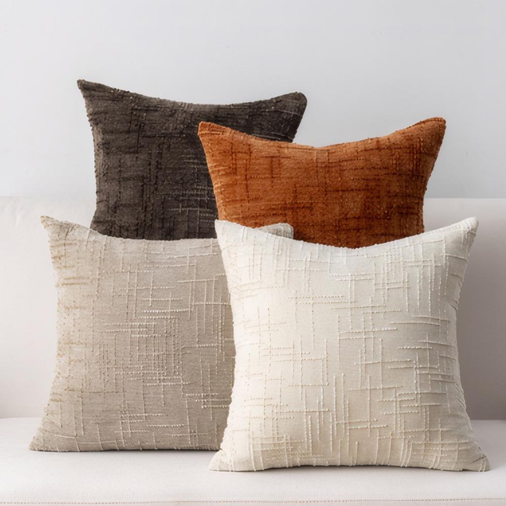Dekorative Kissenbezüge Kissenbezug Gemütliche Chenille Kissenhüllen für Couch Sofa Bett Wohnzimmer Zuhause