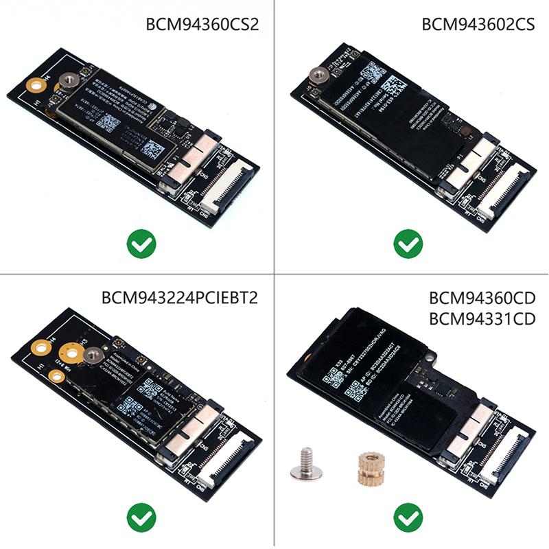 Adattatore Wifi M.2 Chiave A+E Per Scheda Wifi Bcm94360Cd Bcm94331Cd Bcm94360Cs2