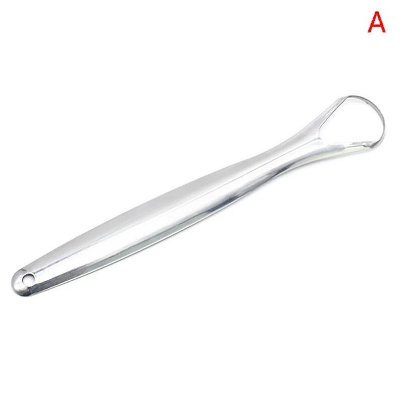 

1/2/3Pcs Stainless Steel Tongue Scraper Silver Metal Cleaner Eco-friendly Oral Care Fresh Tool Reusable Breath Brush