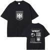 Rapper Kanye West Vultures New Music Album Graphic T Shirts Unisex Wounisex Hip Hop Fashion Oversized Tshirts Malecotton Tshirt Black