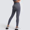 Pantalones de Fitness para Mujer de Color Sólido Sin Costuras Transpirables de Secado Rápido Cintura Alta Cadera Melocotón Ajustados Elásticos Levanta Cadera Pantalones de Yoga para Mujer