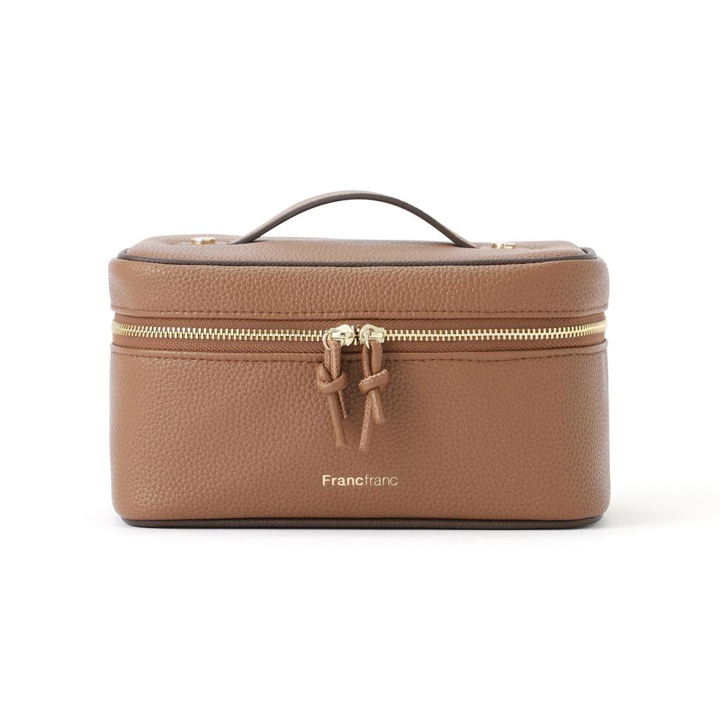 Francfranc Francfranc Vanity Brown Two-tone Pouch, Small,
