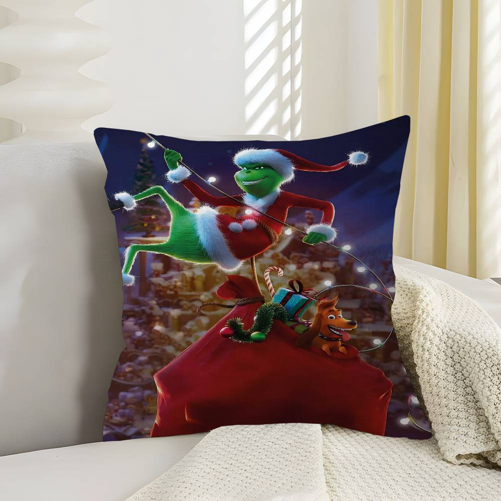Cartoon The GGrinchS Personalized picture text home decorative pillows Household Gifts xcm