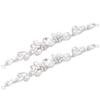2Pcs Marquise Diamond Claw Chain Trim Glass Women s Clothing Accessories DIY Sewing Decor Craft2x17cm Oval
