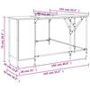 VidaXL Bureau, Table d'Ordinateur avec Rangement, Bureau d'Ordinateur avec Pieds, Table d'Écriture Chambre, Industriel, 837599