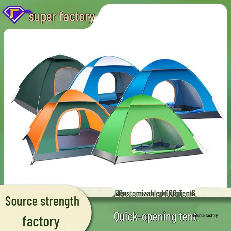 Automatic Quick-Open 3-4 Person Beach & Camping Tent