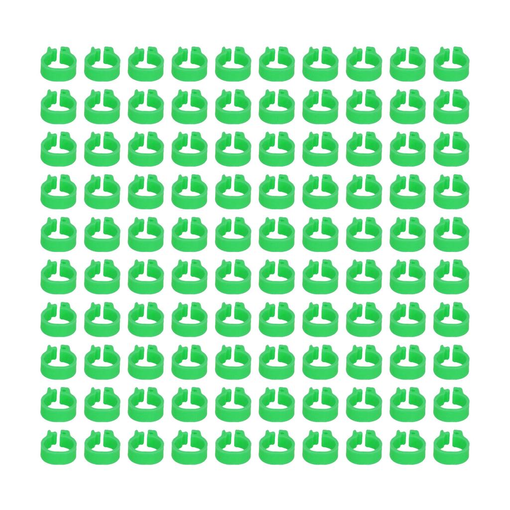 100PCS 8mm Pigeons Identification Leg Rings Poultry Leg Bands No Words Pigeons Supplies