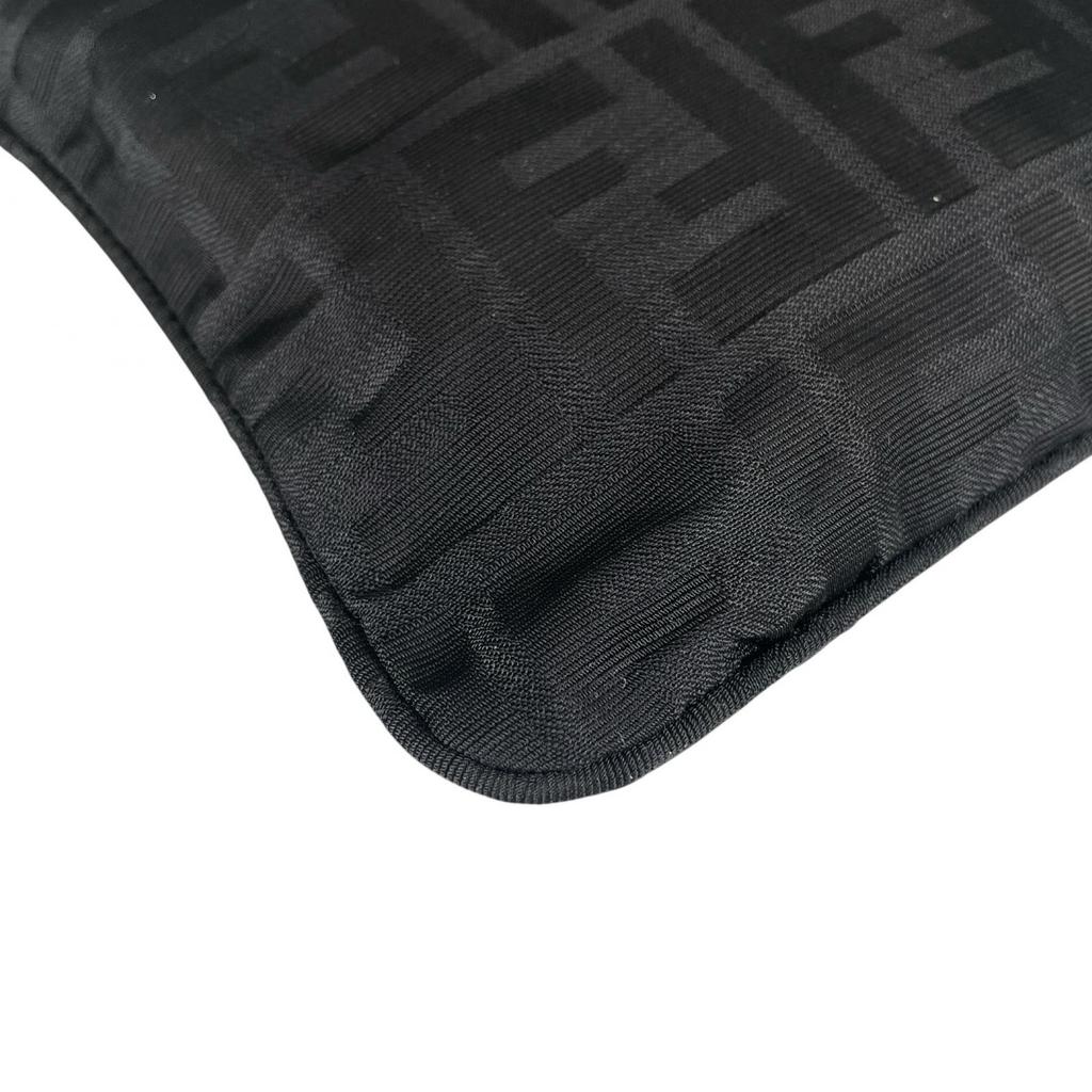 Fendi Zucca Handbag Black Women Used