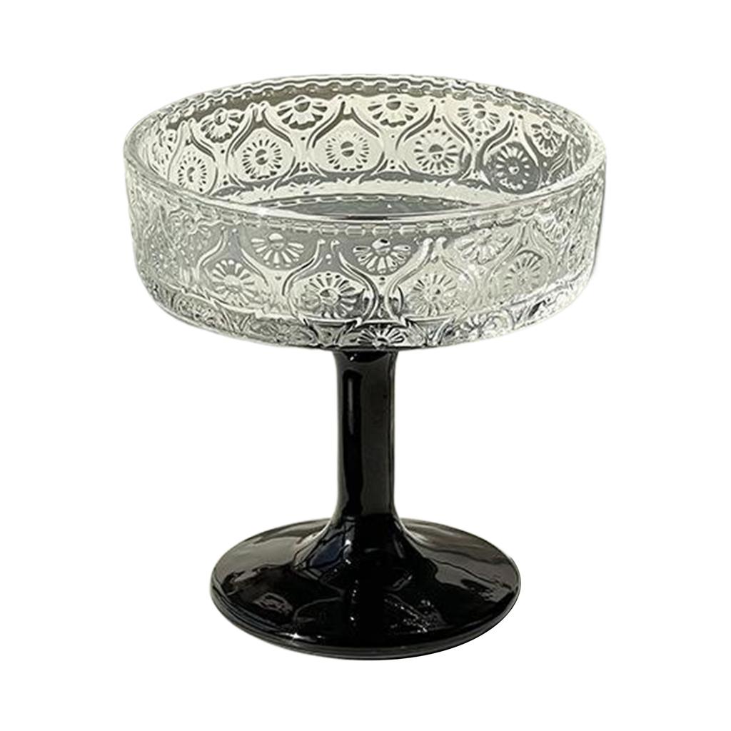 2025 Neue Glas Eisbecher Robuste Konstruktion Gerippte Coupé-Gläser Champagner-Coupé-Gläser Softserve-Becher 200ML