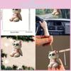 Trendy Acrylic Cat Bikini Car Ornament Eye-catching Decoration For Car Interiors