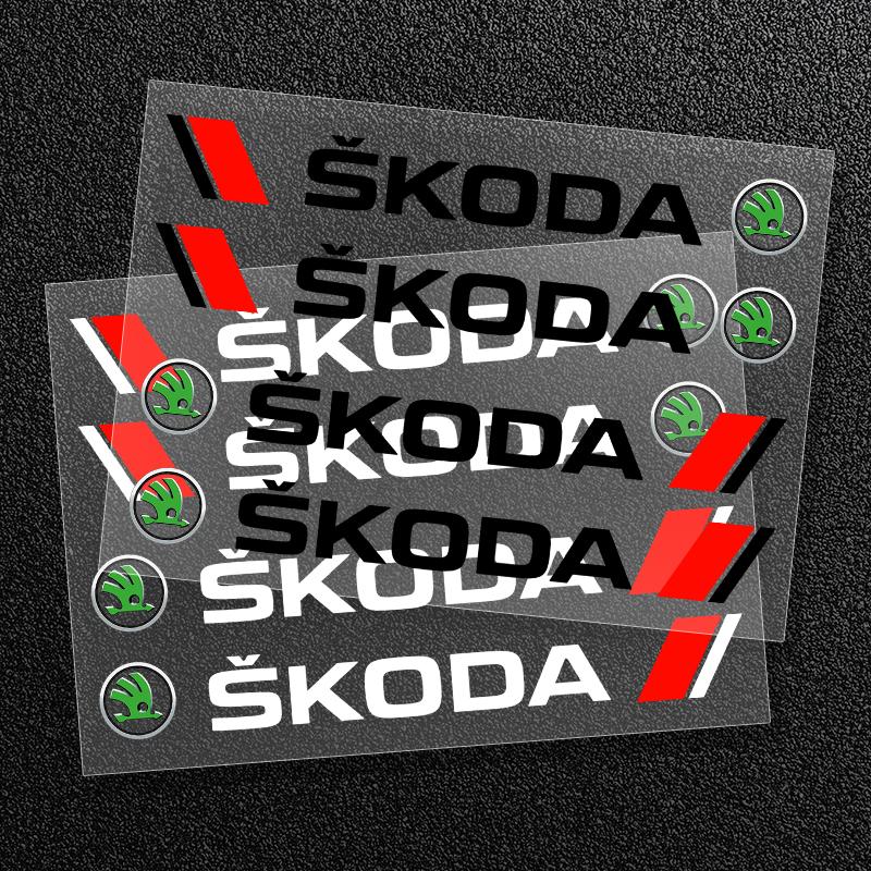 4pcs Car Door Handle Sticker Vinyl Decal for Skoda Kodiaq Karoq 2 A7 Tour VRS Superb Octavia Yeti Fabia 1 Rapid Accessories WD8