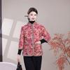 Mom's Plus Velvet Vest: Warm Mid-Sleeve Cotton Jacket for Elderly Women