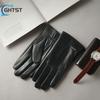 Men Genuine Spring Gloves Leather Gloves Touch Screen Black Real Sheepskin Thin Driving Gloves Business Brown Glove