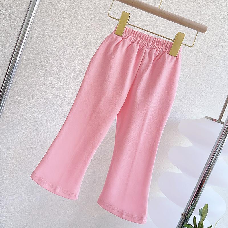 Spring-Style Baby Girl Babydoll Top & Long Pants Set