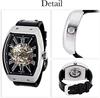 [Daniel & Douglas] DD8808 Analog Watch, Automatic/Manual Winding, Skeleton, Brand Name, Men's (Rainbow Black/Gold)