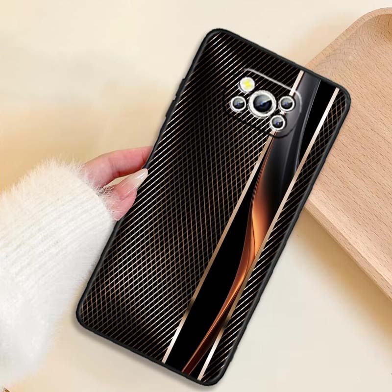 

Technology Carbon Fiber Art Phone Case For Xiaomi Mi Poco F3 F4 F5 F6 X3 X4 X5 X6 X7 M3 M4 M5 M6 M7 GT Pro 5G Black Poco M6 5G