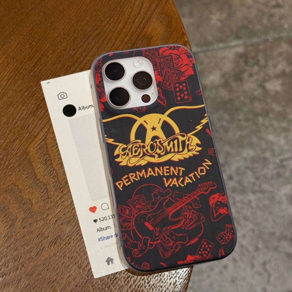 Rock Band Aerosmith Corrugated Stripe Phone Case For IPhone 17 16 15 14 13 12 11 Pro Max Plus Pro Shockproof Cover