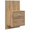 Headboard with Cabinets 3 pcs Artisan Oak Wood Based Material
