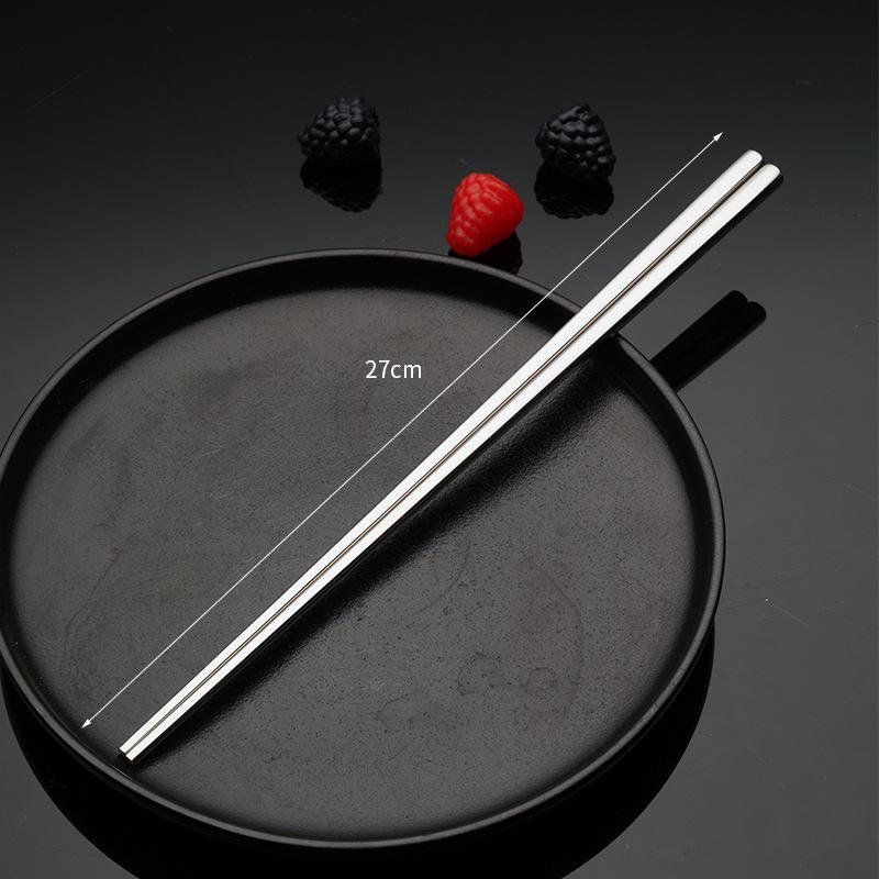

Дорожные портативные палочки для еды из нержавеющей стали, металлические палочки для еды, палочки для суши, нескользящие многоразовые, легко чистящиеся кухонные аксессуары серебряный