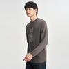 Caizi Men's Floral Jacquard Pullover Sweater
