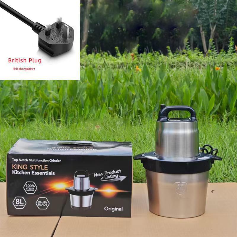 Fufumachine 110V 6L Meat Grinder & Multi-Function Electric Mixer for Chopping and Cooking