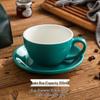 Oeny Keramik Latte Art Tasse & Untertasse Set