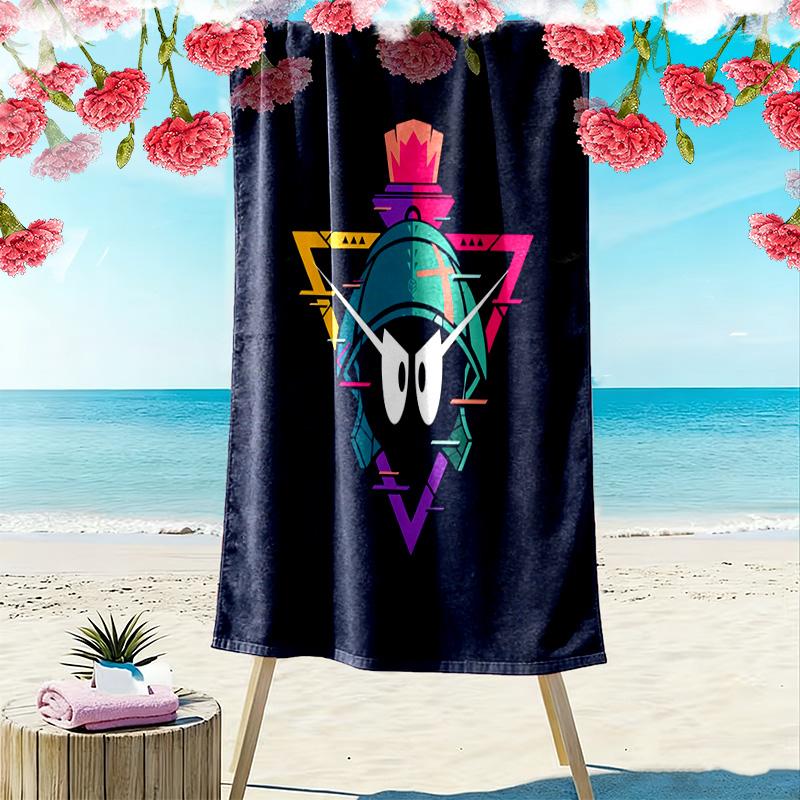 Marvin Martian DJ Funk beach towel Portable for travel soft quick-drying swim towel Outdoor pool towel seaside beach beach towel