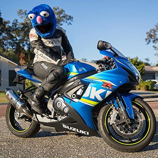 Moto Loot Helmet Cover for Motorcycle Fun Rides and One Helmets, Gifts, Size, Blue, MLAM-063