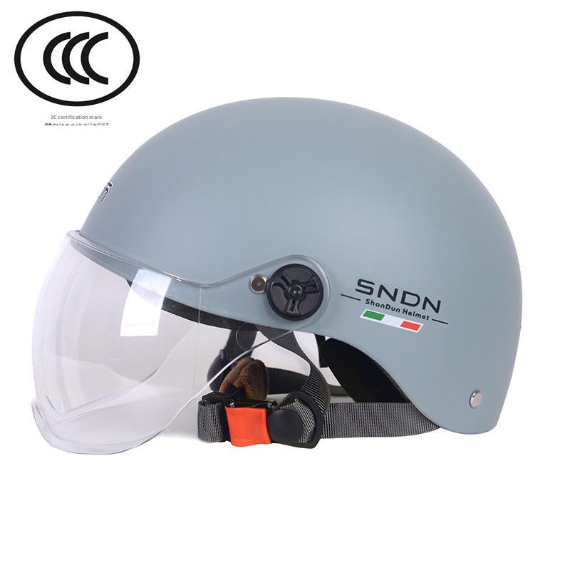 3C Certified Flash Shield Helmet for Electric Cars and Motorcycles - UV Protection, Women's Summer, Men's Four Seasons, Universal Fit