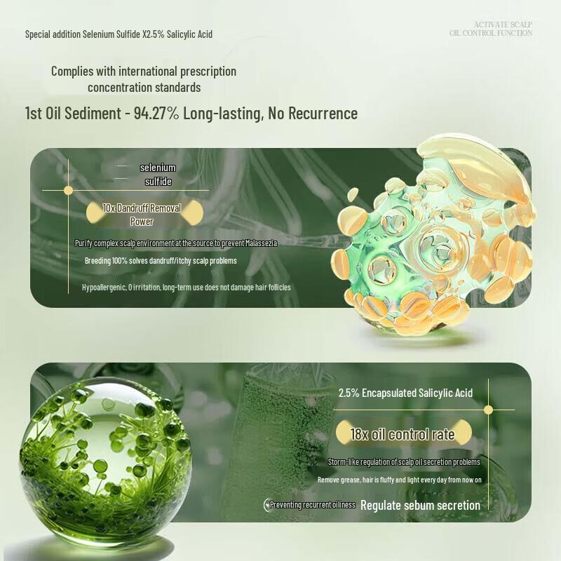 OHBT Selenium Sulfide Refreshing Cleansing Shampoo